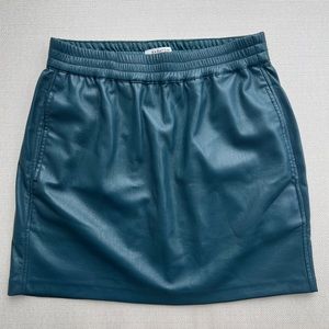 new Aritzia vegan leather flags skirt